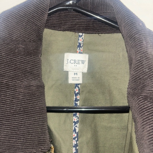 J. Crew Orchard Utility Jacket with Brown Collar - Picture 7 of 7